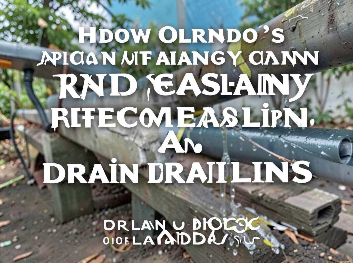 How Orlando's Rainy Season Affects Home Drain Lines