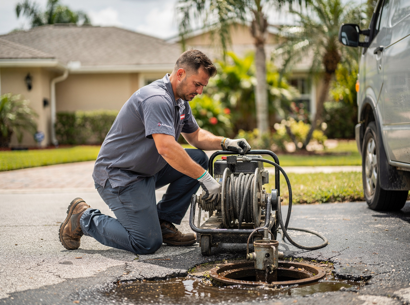 Drain Cleaning work by Orlando Drain Route in Orlando, Florida