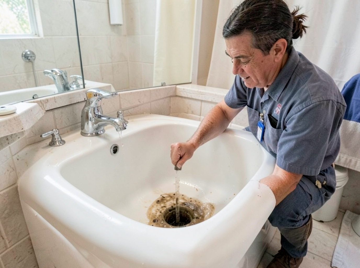 Clogged Bathtub Drain in Orlando